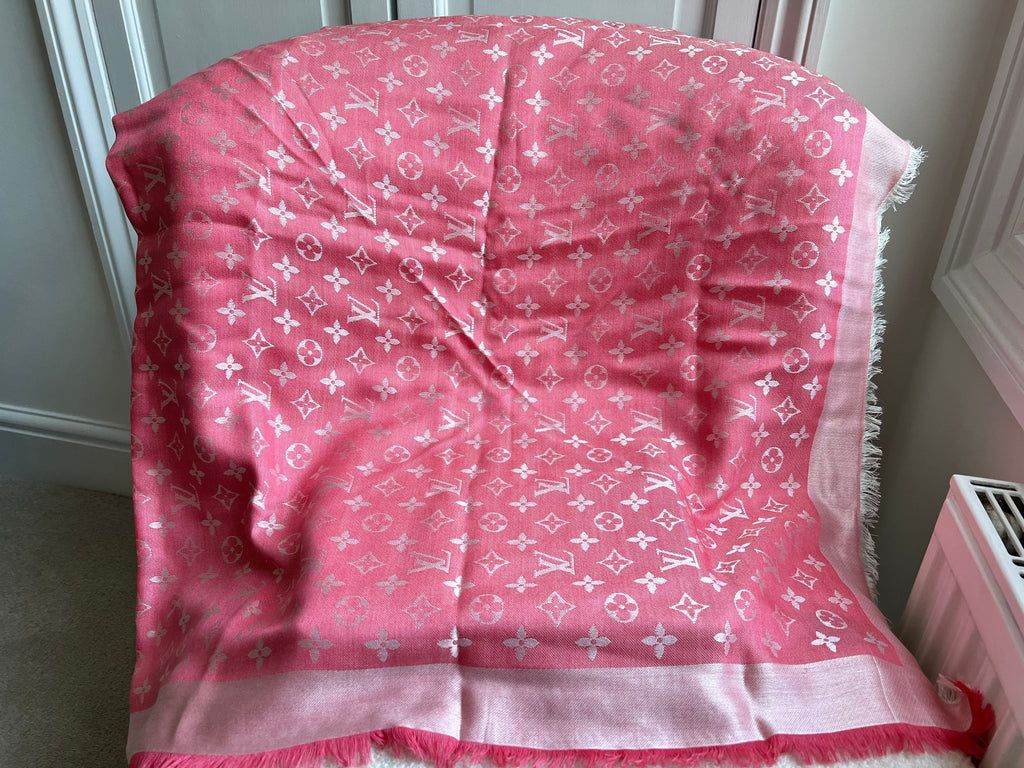 Louis Vuitton Pink Monogram Shawl (RRP £450)