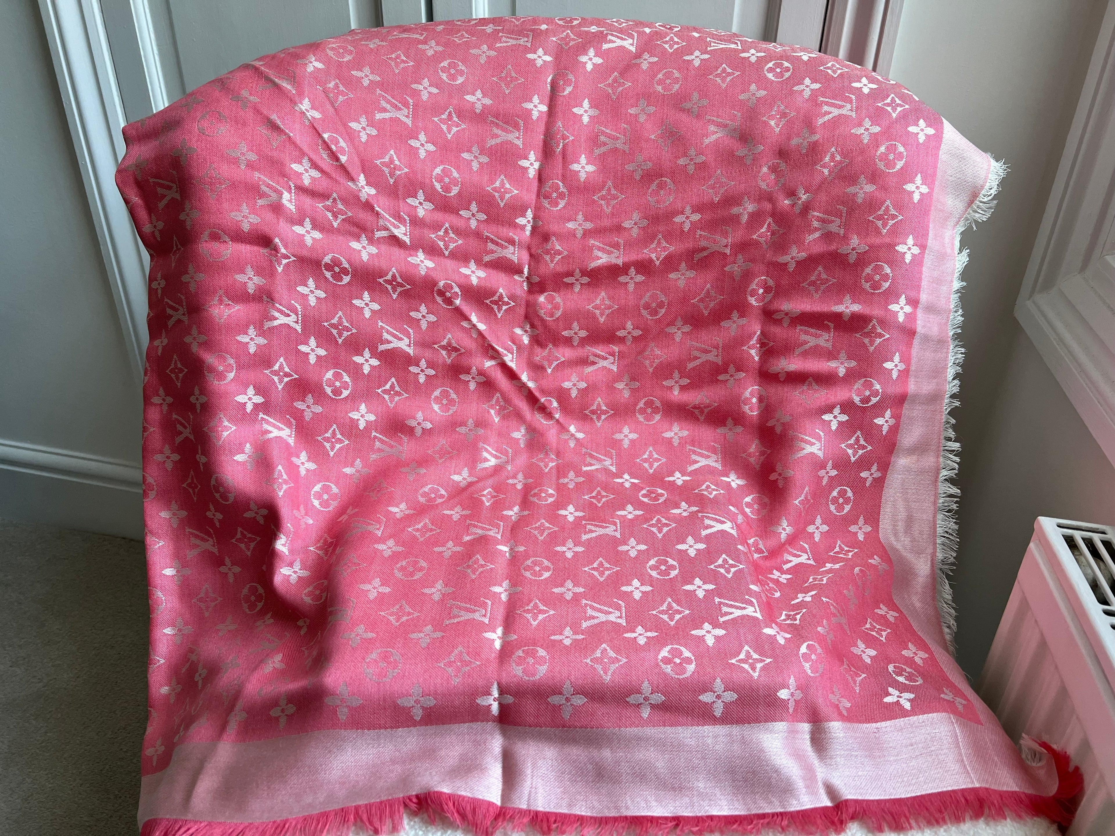 Louis Vuitton Pink Monogram Shawl (RRP £450)