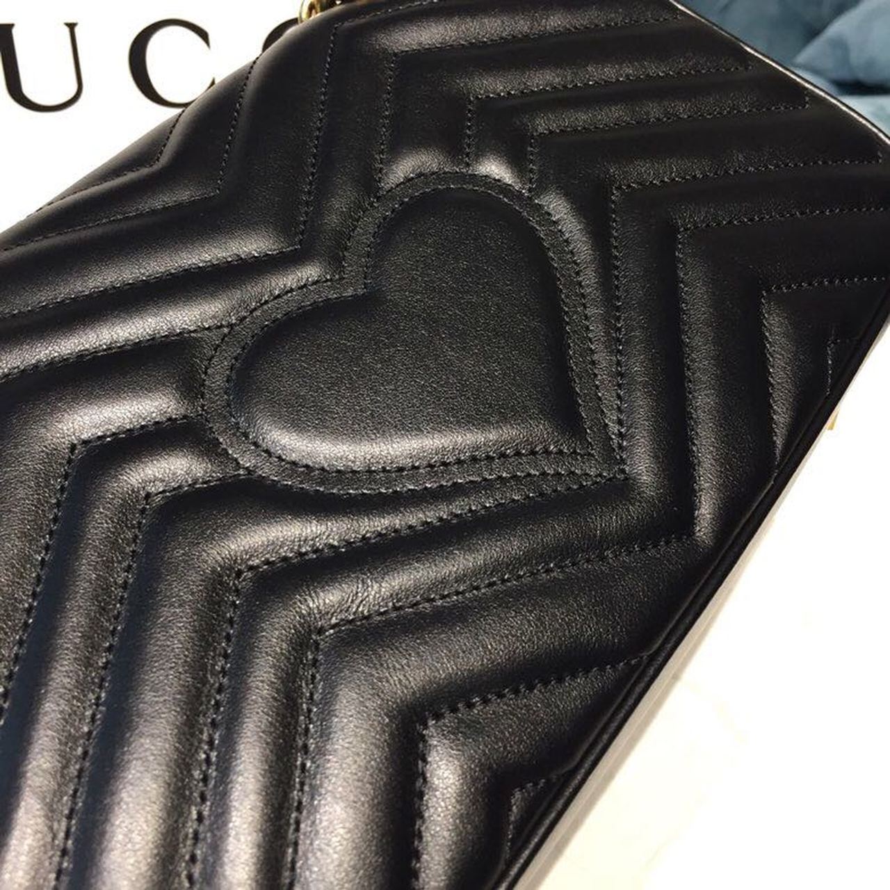 Glami Marmont Small MatelassÃƒÂ© Shoulder Bag Black MatelassÃƒÂ© Chevron With A Heart For Women 10in/22cm Glami 446744 DTGLAMIT 1000