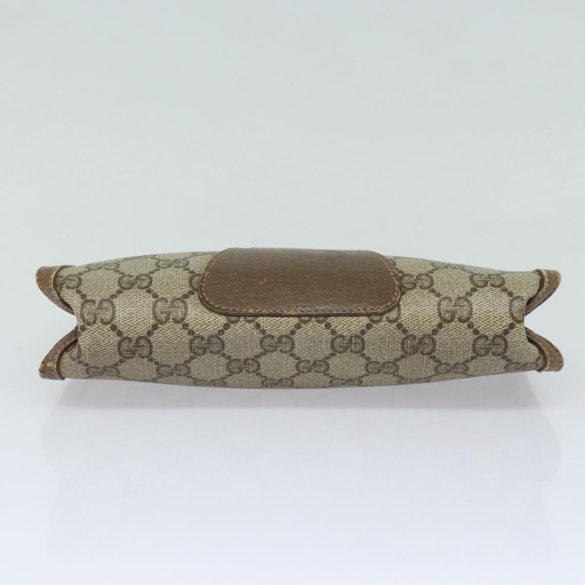 GUCCI GG Supreme Clutch Bag PVC Leather Beige 97 01 037 80682