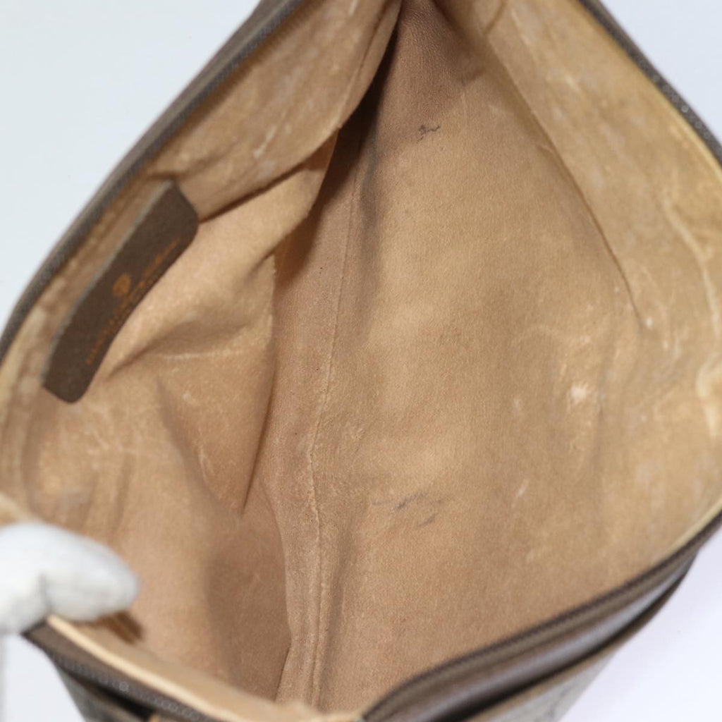 GUCCI GG Supreme Web Sherry Line Shoulder Bag PVC Beige 80683