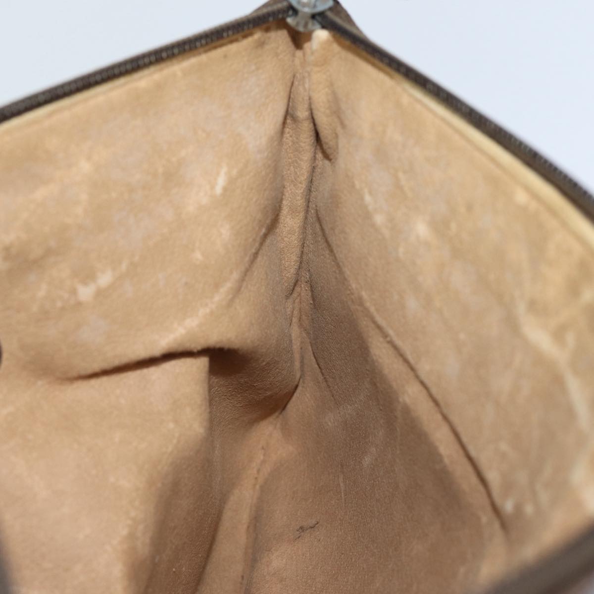 GUCCI GG Supreme Web Sherry Line Shoulder Bag PVC Beige 80683