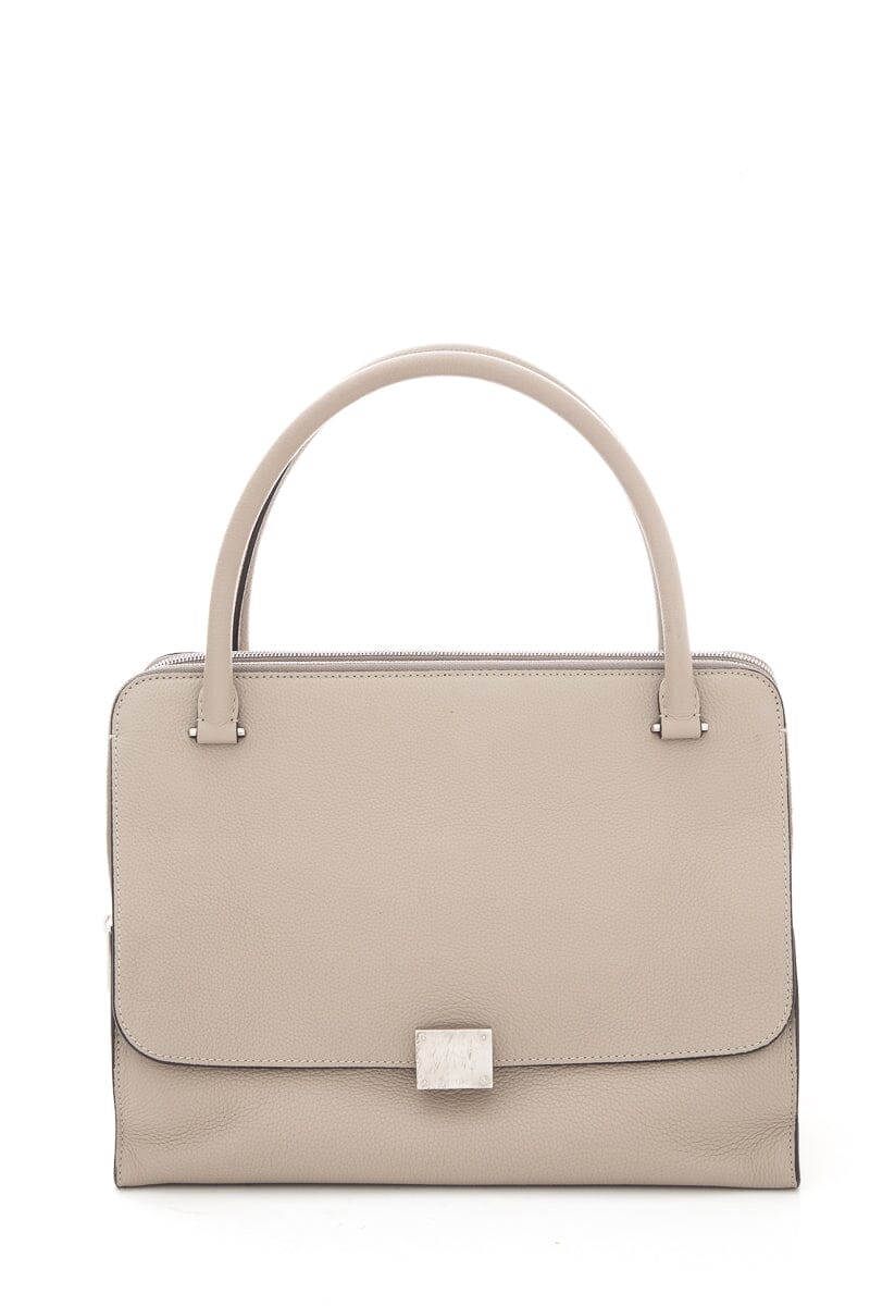 Celine Nude Double Zip Trapeze Handbag