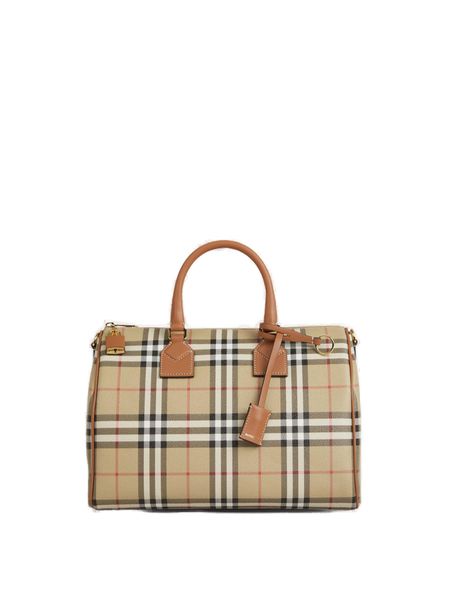 Check Medium Bowling Bag