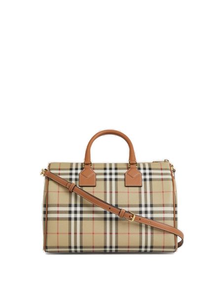 Check Medium Bowling Bag