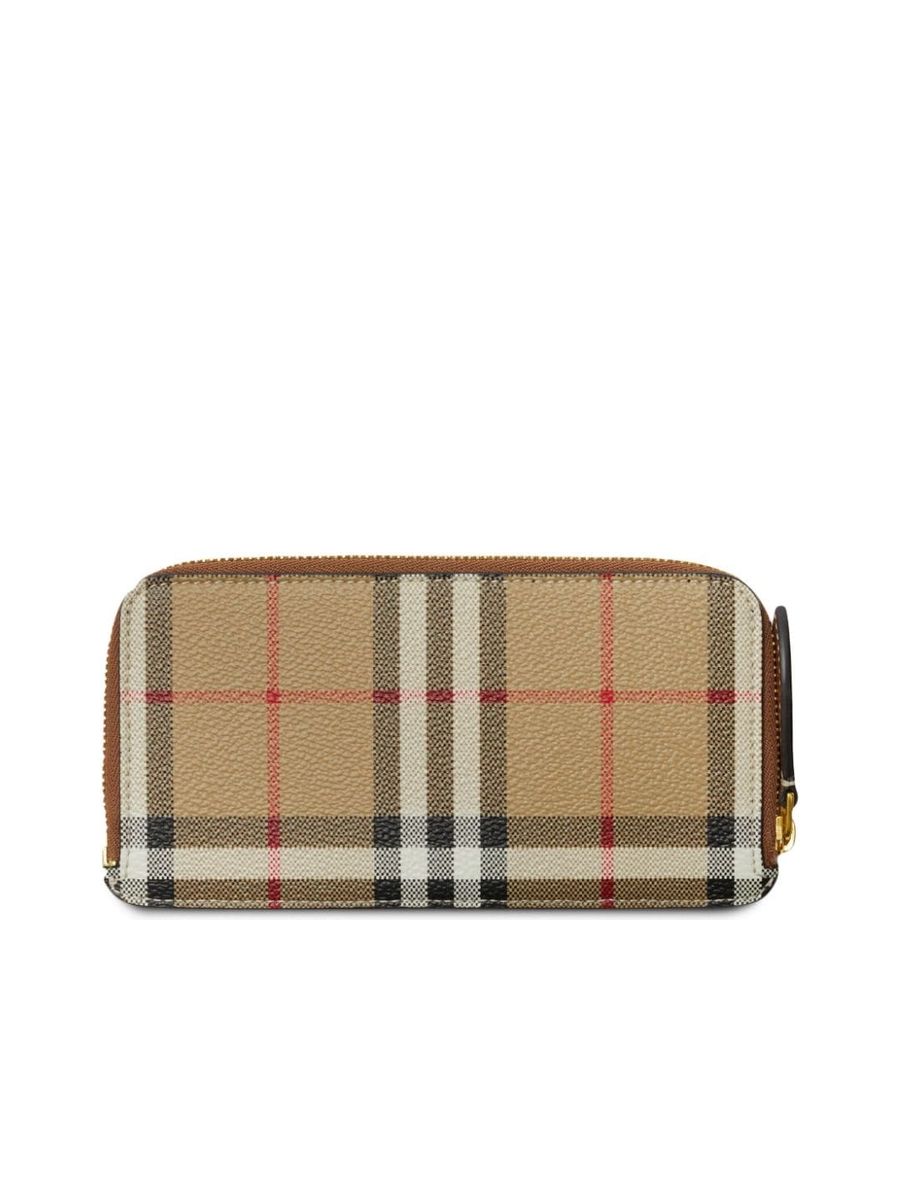 Checkpattern Zipped Wallet