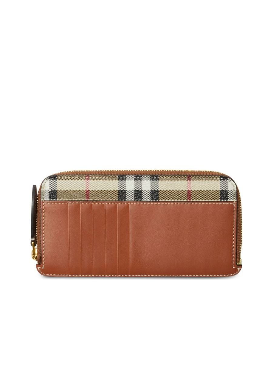 Checkpattern Zipped Wallet