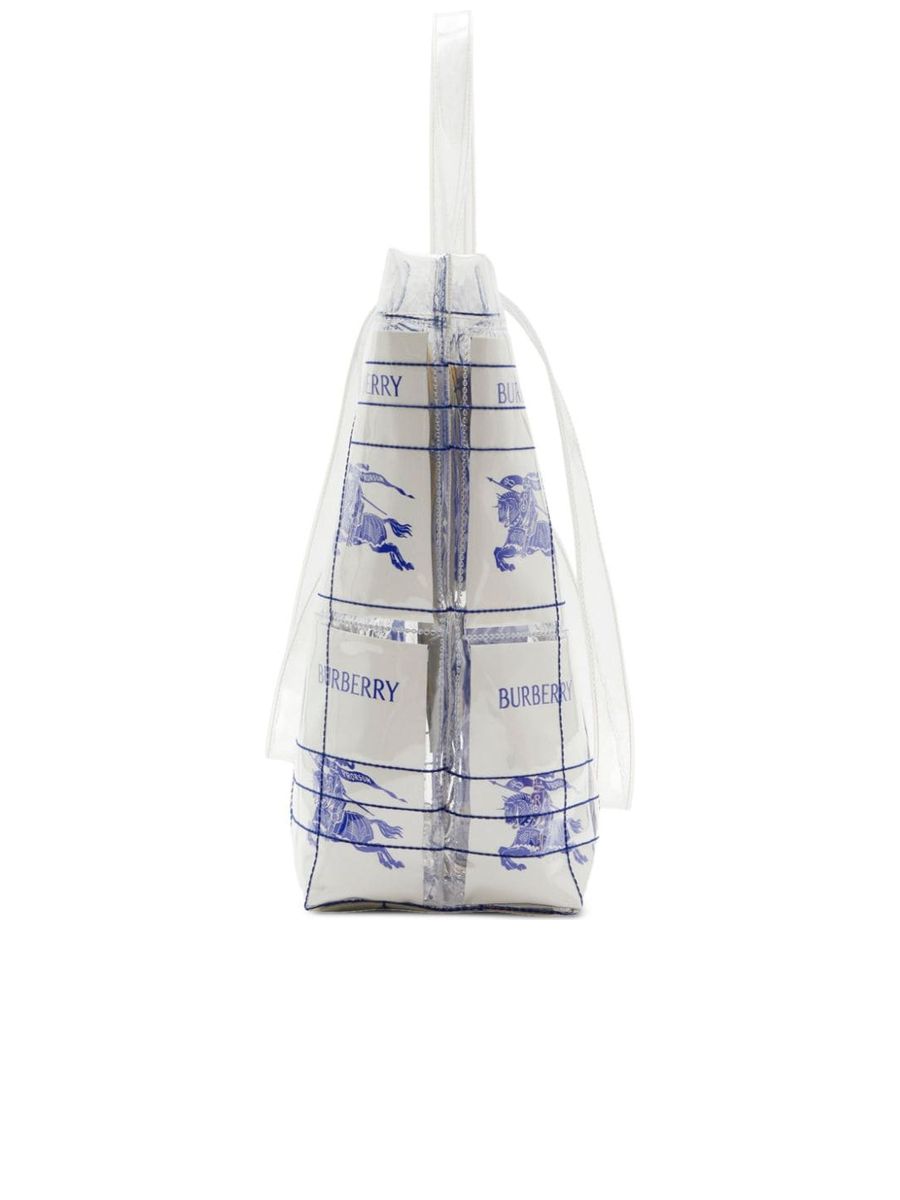 Transparent Design Shopper Bag with Logo Tag
