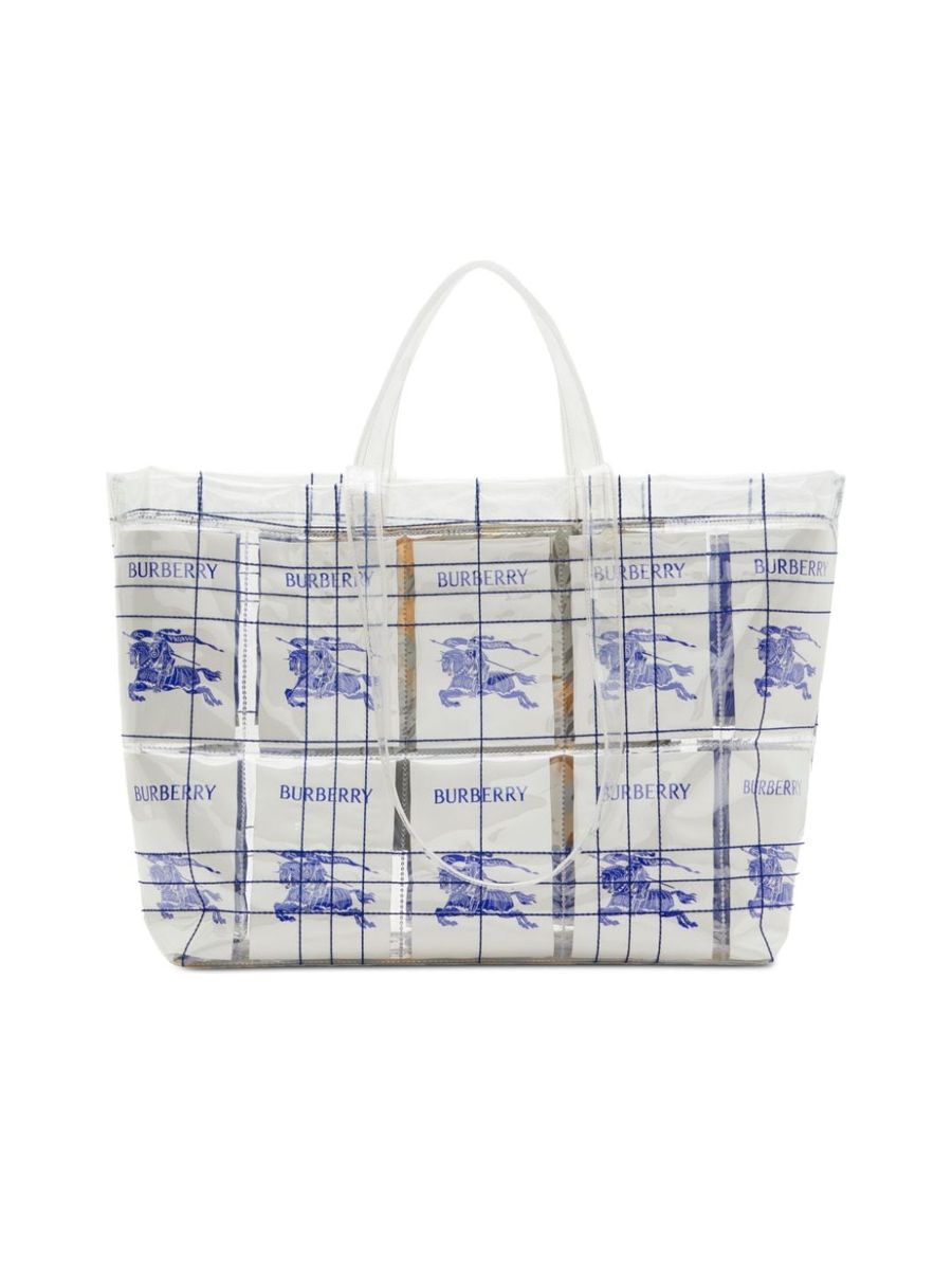 Transparent Design Shopper Bag with Logo Tag