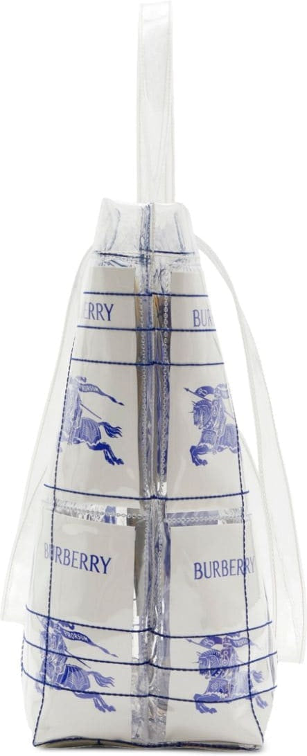 TRANSPARENT DESIGN LOGO TAG BAG