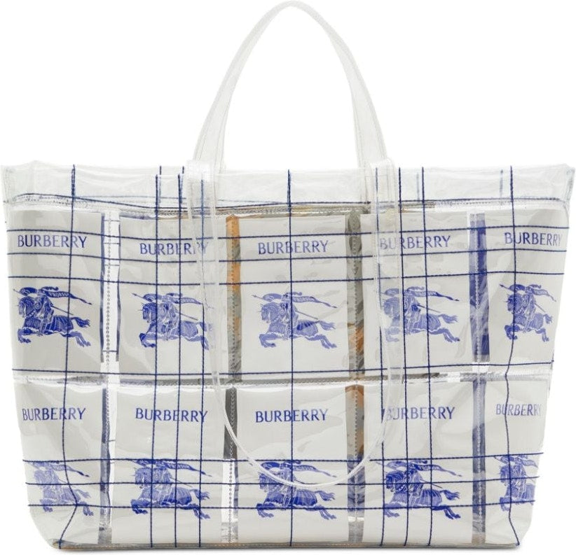 TRANSPARENT DESIGN LOGO TAG BAG