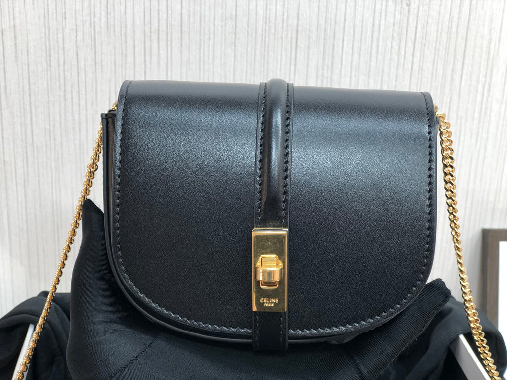GLAMI Small Chain Pouch Black For Women 5.5in/14cm
