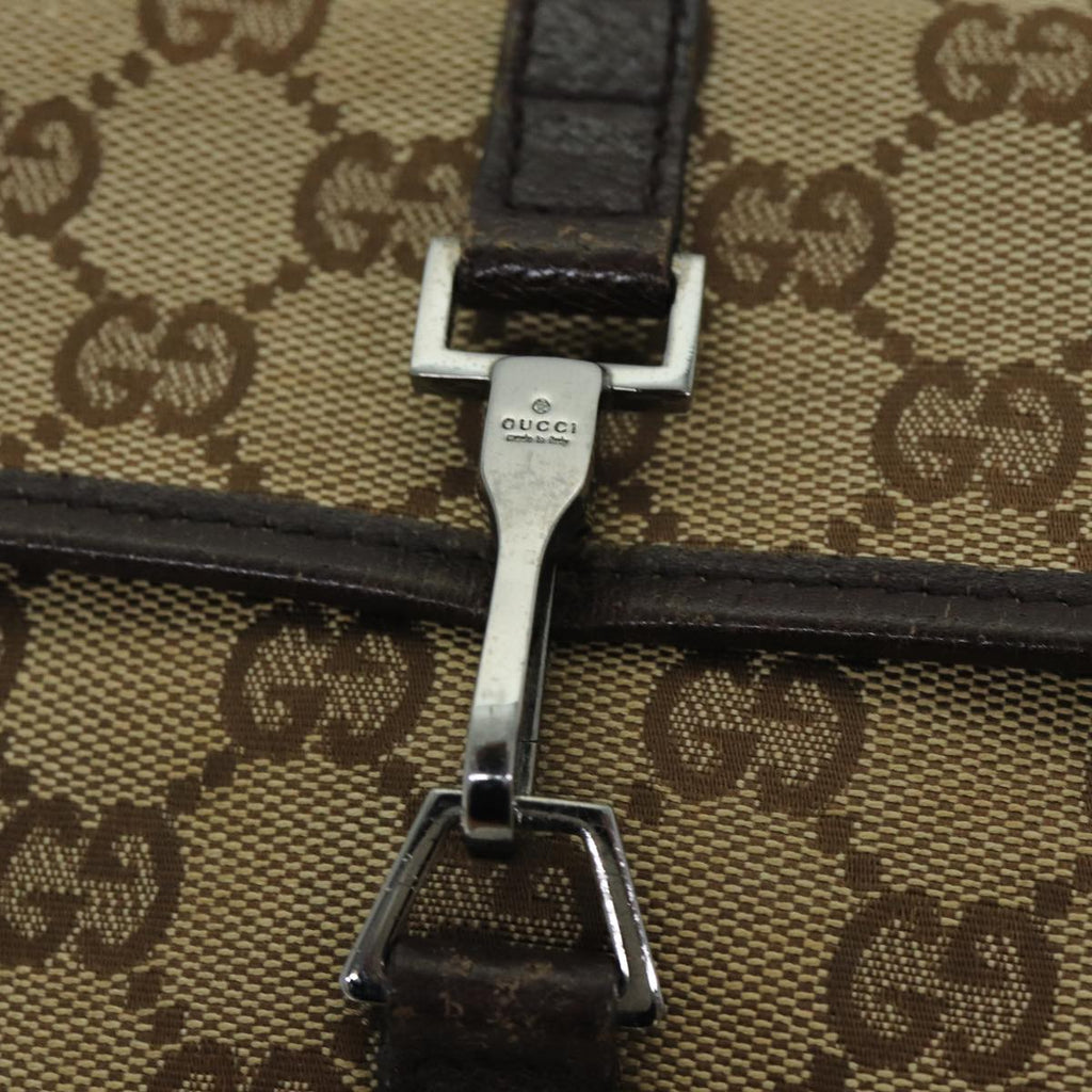 GUCCI GG Canvas Shoulder Bag Beige 92543 80802