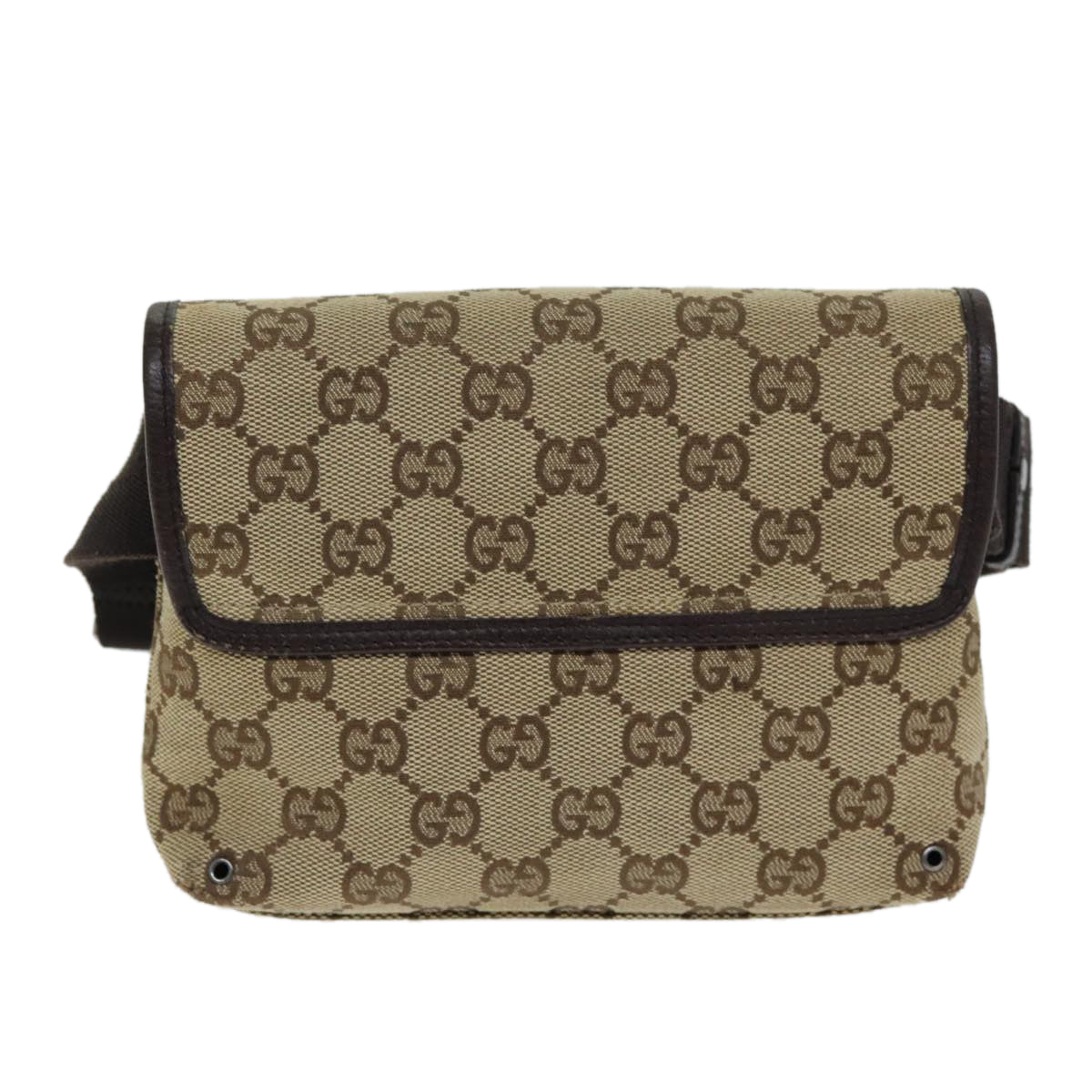 GUCCI GG Canvas Shoulder Bag Beige 92543 80802