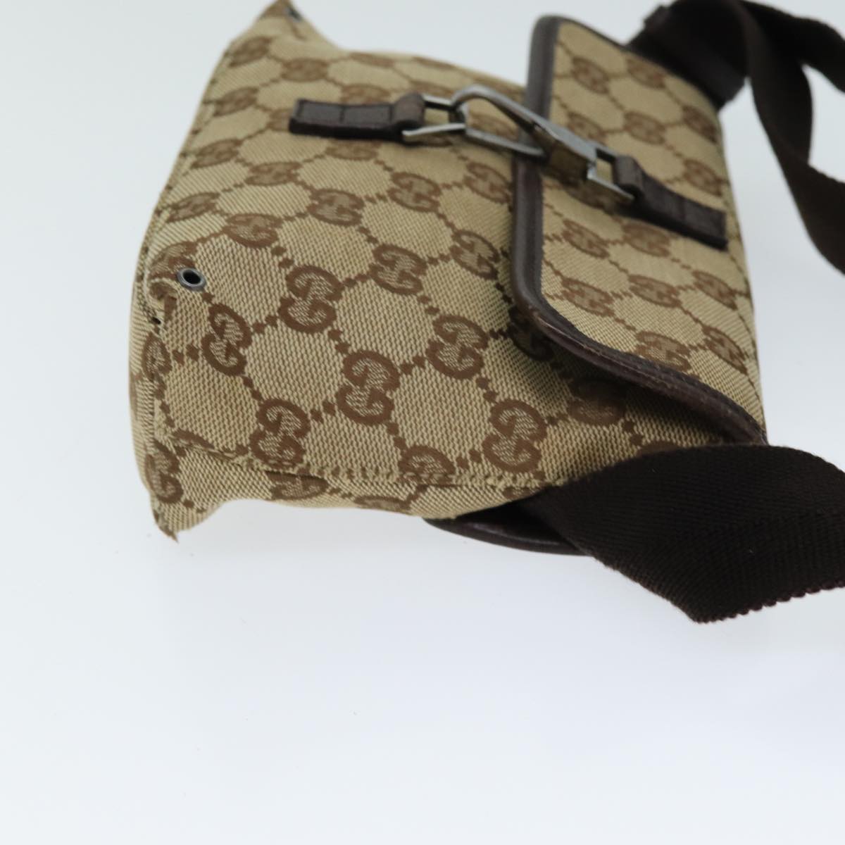 GUCCI GG Canvas Shoulder Bag Beige 92543 80802