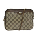 GUCCI GG Supreme Shoulder Bag PVC Leather Beige 97 02 068 80806
