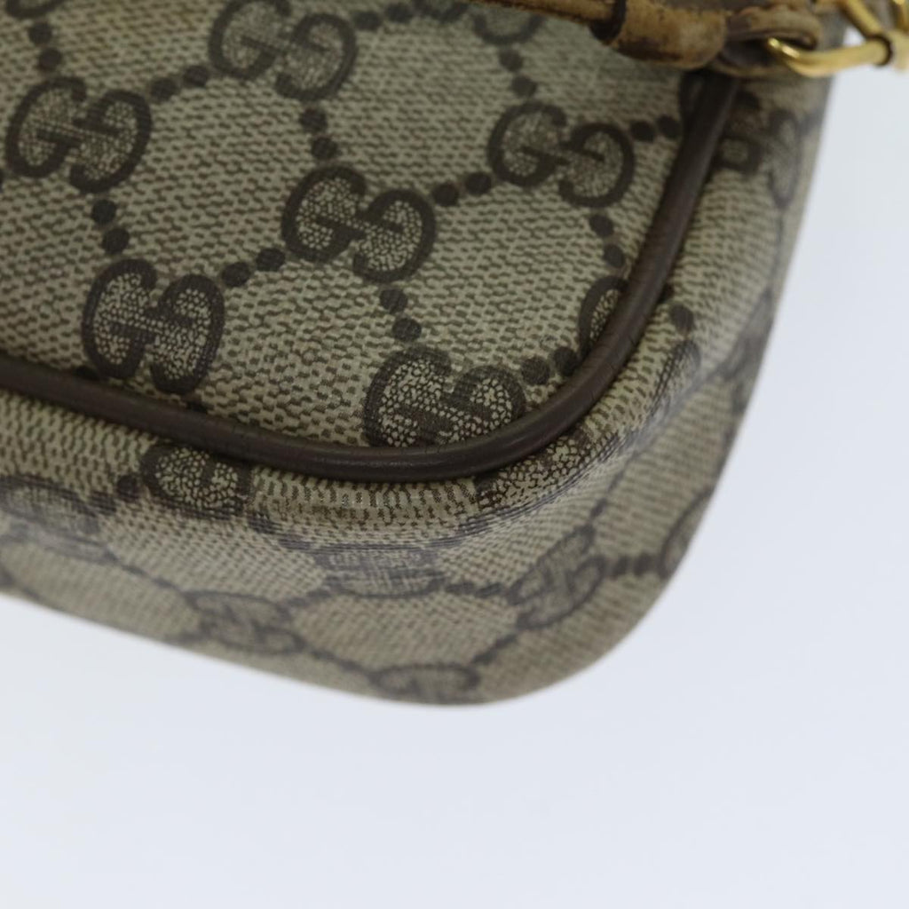 GUCCI GG Supreme Shoulder Bag PVC Leather Beige 97 02 068 80806