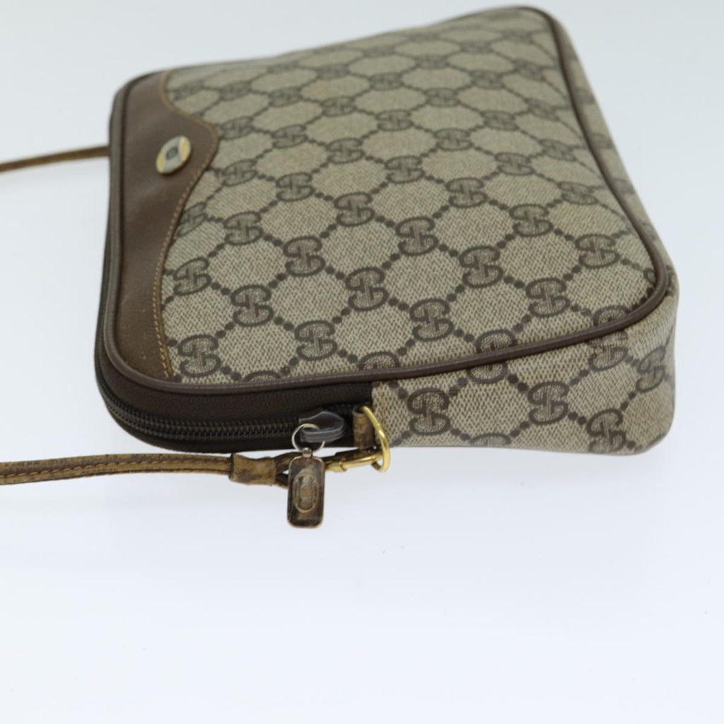 GUCCI GG Supreme Shoulder Bag PVC Leather Beige 97 02 068 80806