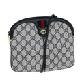 GUCCI GG Supreme Shoulder Bag PVC Leather Navy 904 02 047 80808