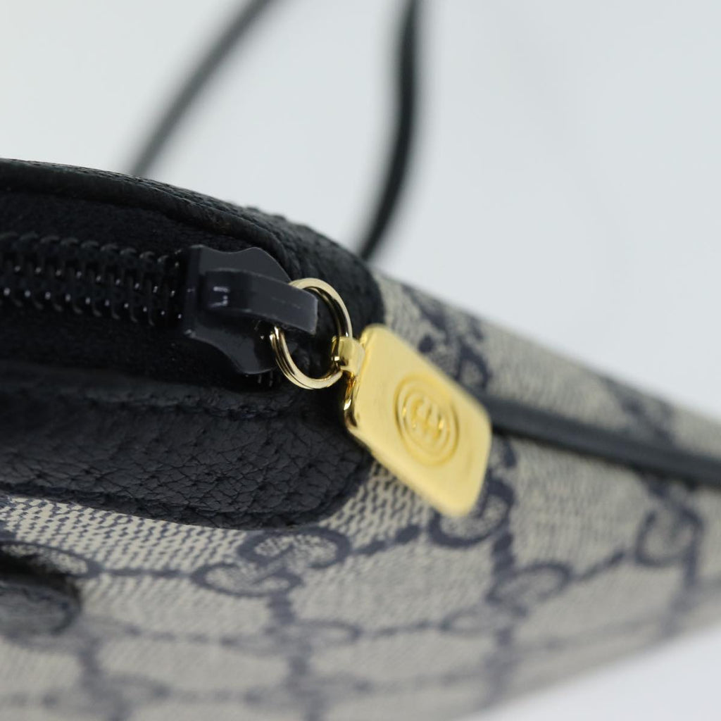 GUCCI GG Supreme Shoulder Bag PVC Leather Navy 904 02 047 80808