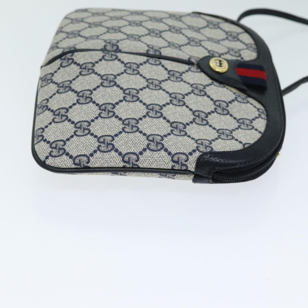 GUCCI GG Supreme Shoulder Bag PVC Leather Navy 904 02 047 80808