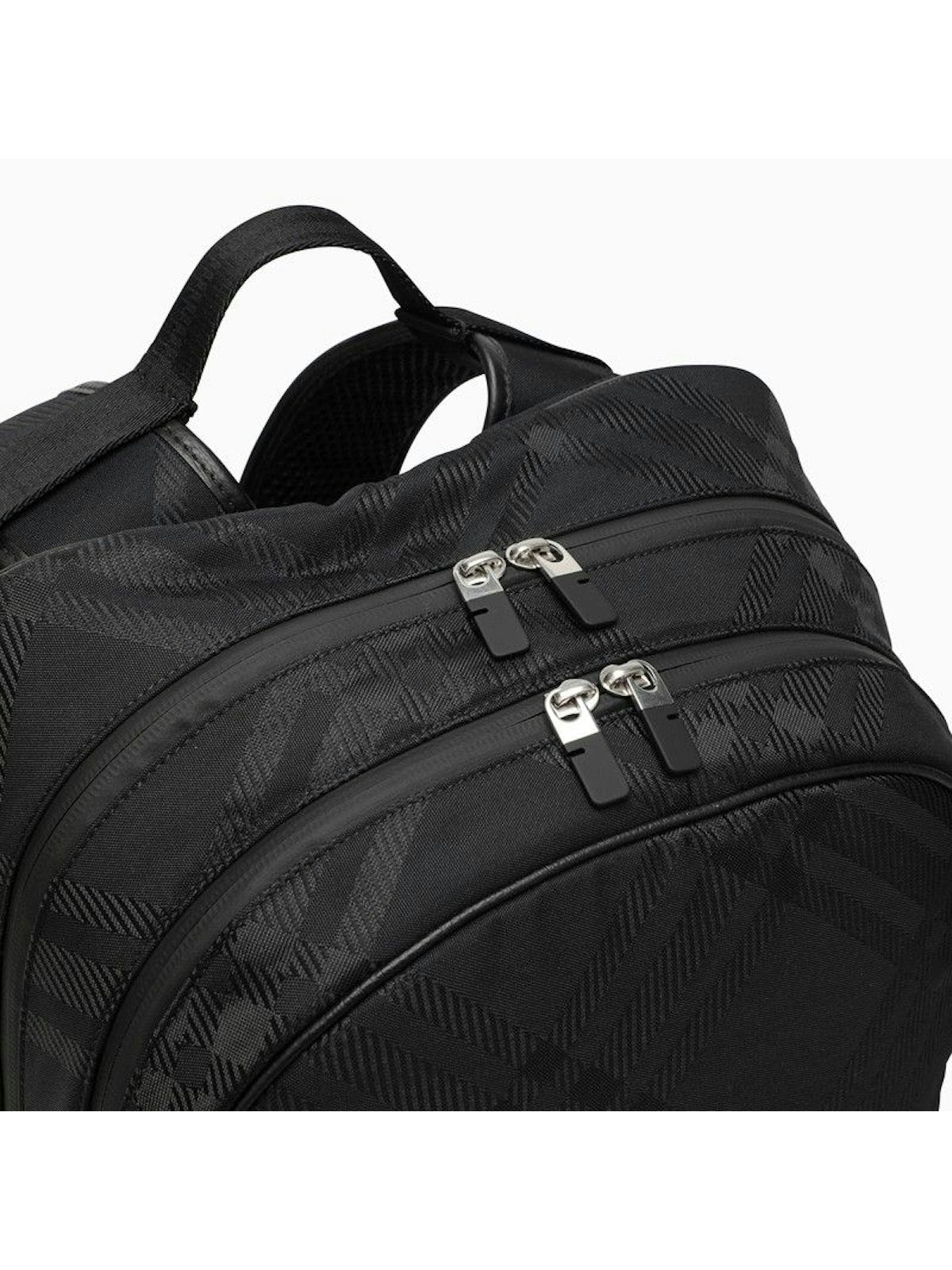 Check Jacquard Backpack