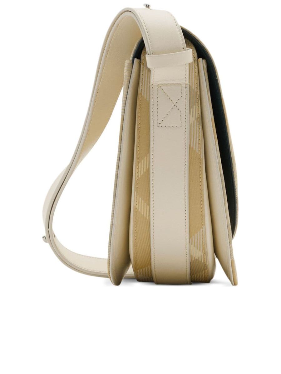 Shoulder Bag with Check Pattern