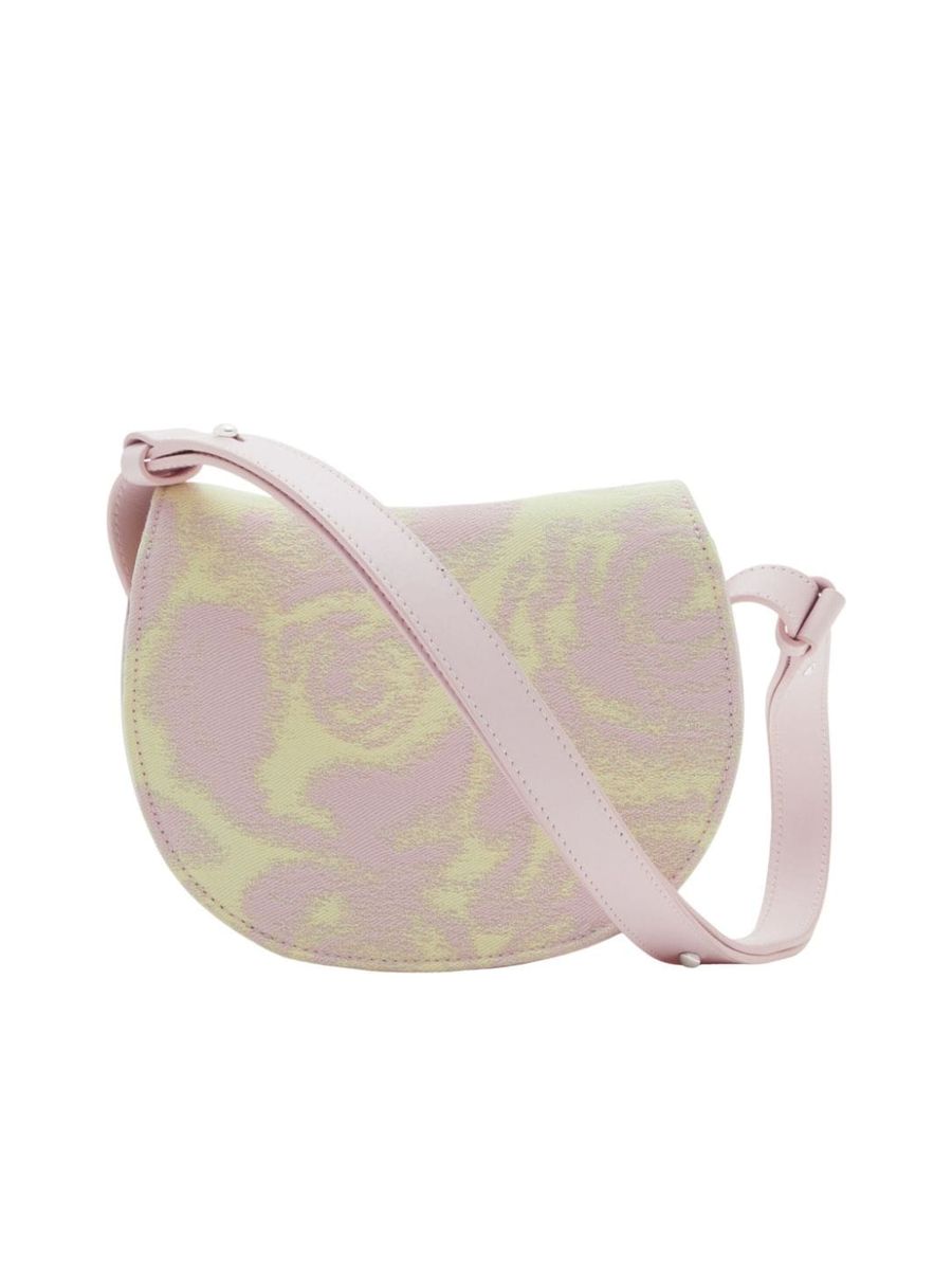 Shoulder Bag with Logo Plaque and Magnetic Fastening