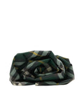 Elegant Clutch with Ruched and 3D Rose Detailing