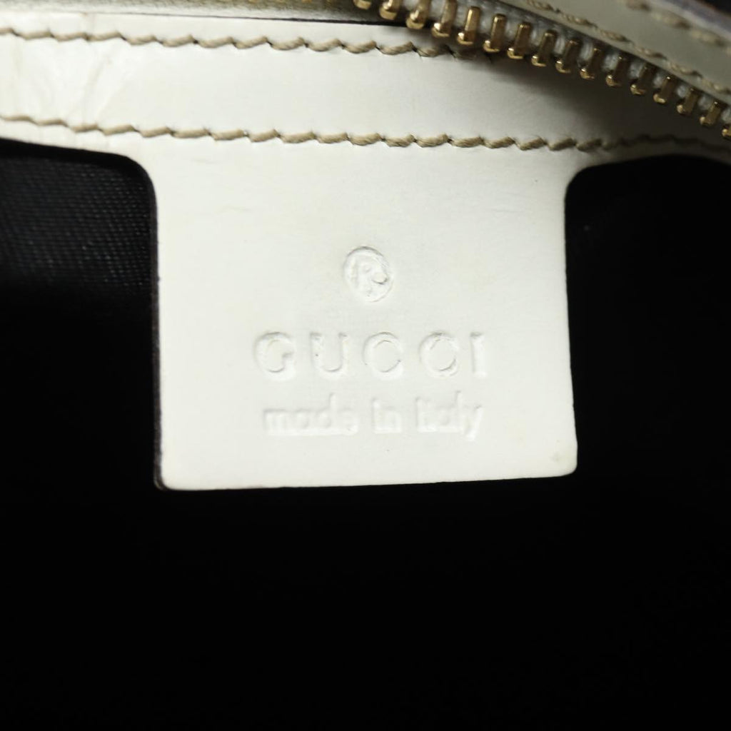 GUCCI Web Sherry Line Tote Bag Coated Canvas White Red Green 162094 80821