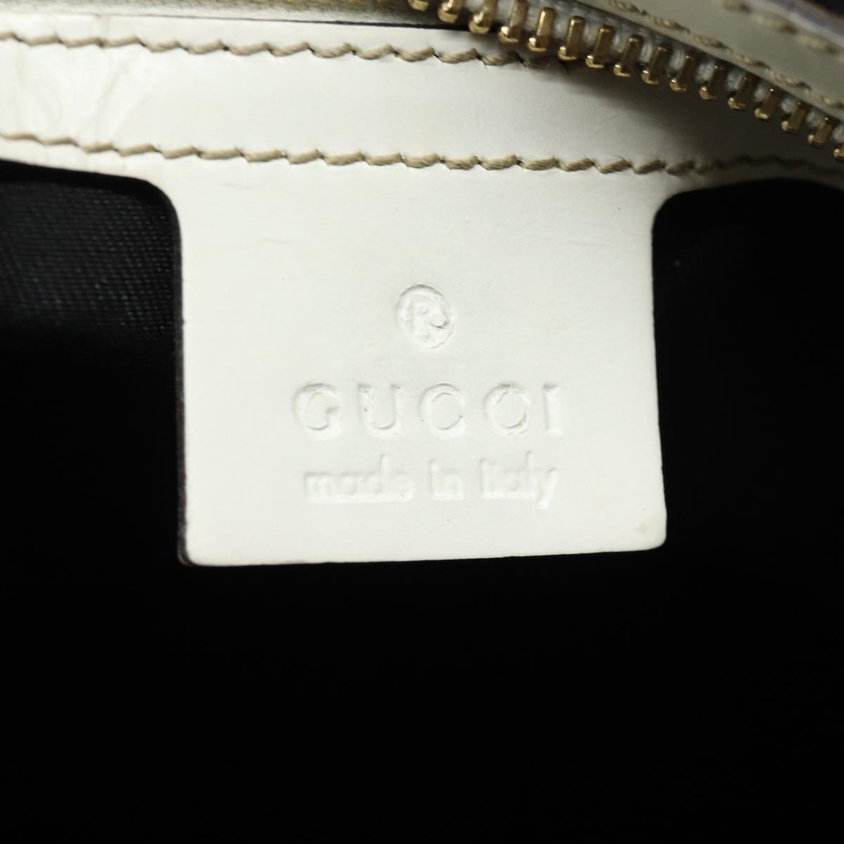 GUCCI Web Sherry Line Tote Bag Coated Canvas White Red Green 162094 80821