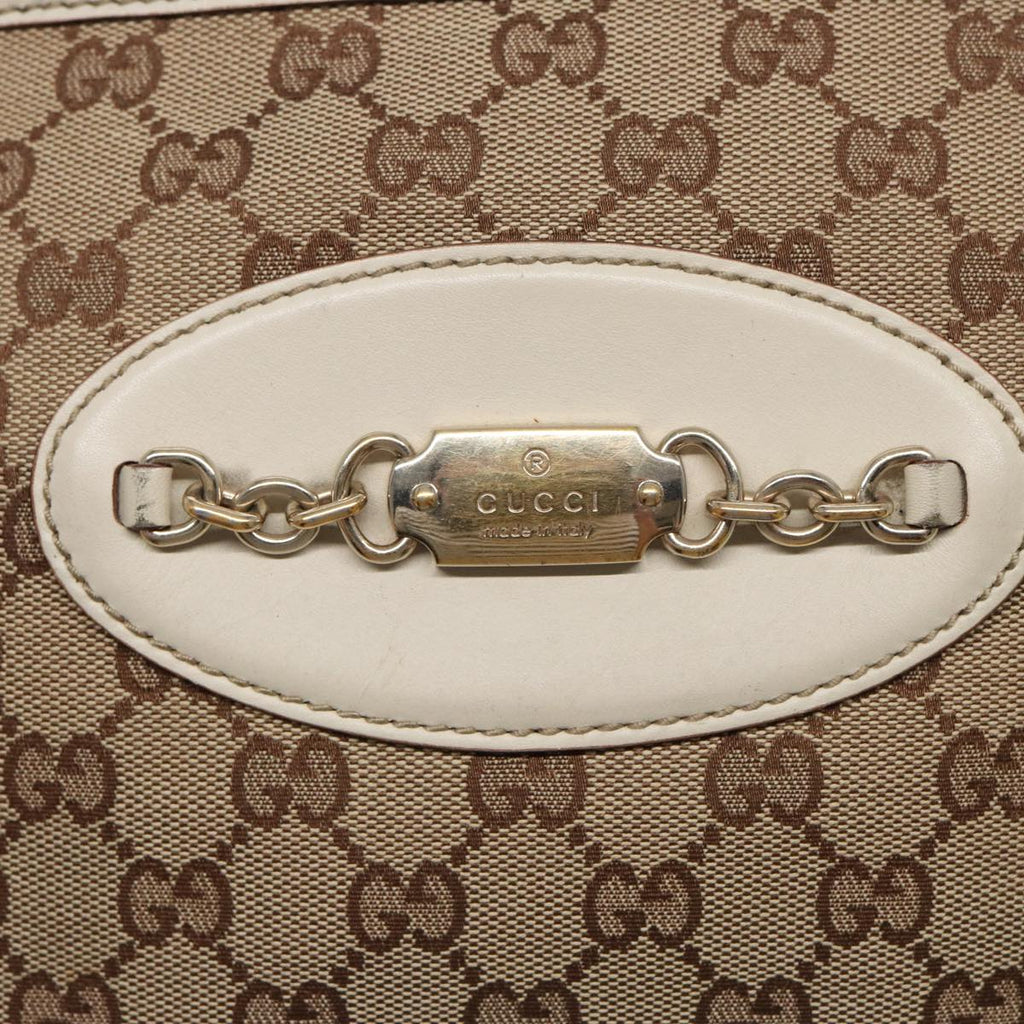 GUCCI GG Canvas Tote Bag Beige 145993 80822