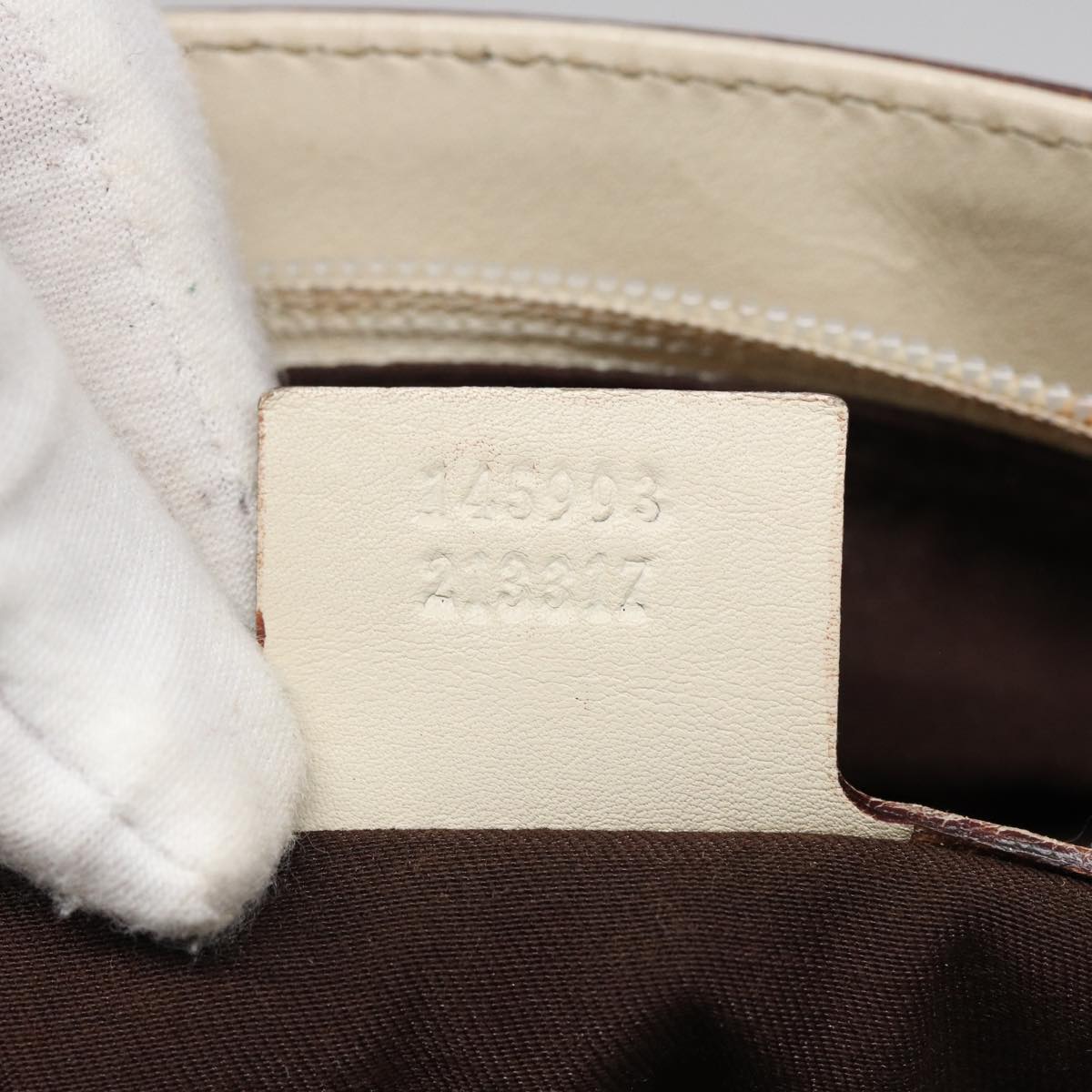 GUCCI GG Canvas Tote Bag Beige 145993 80822