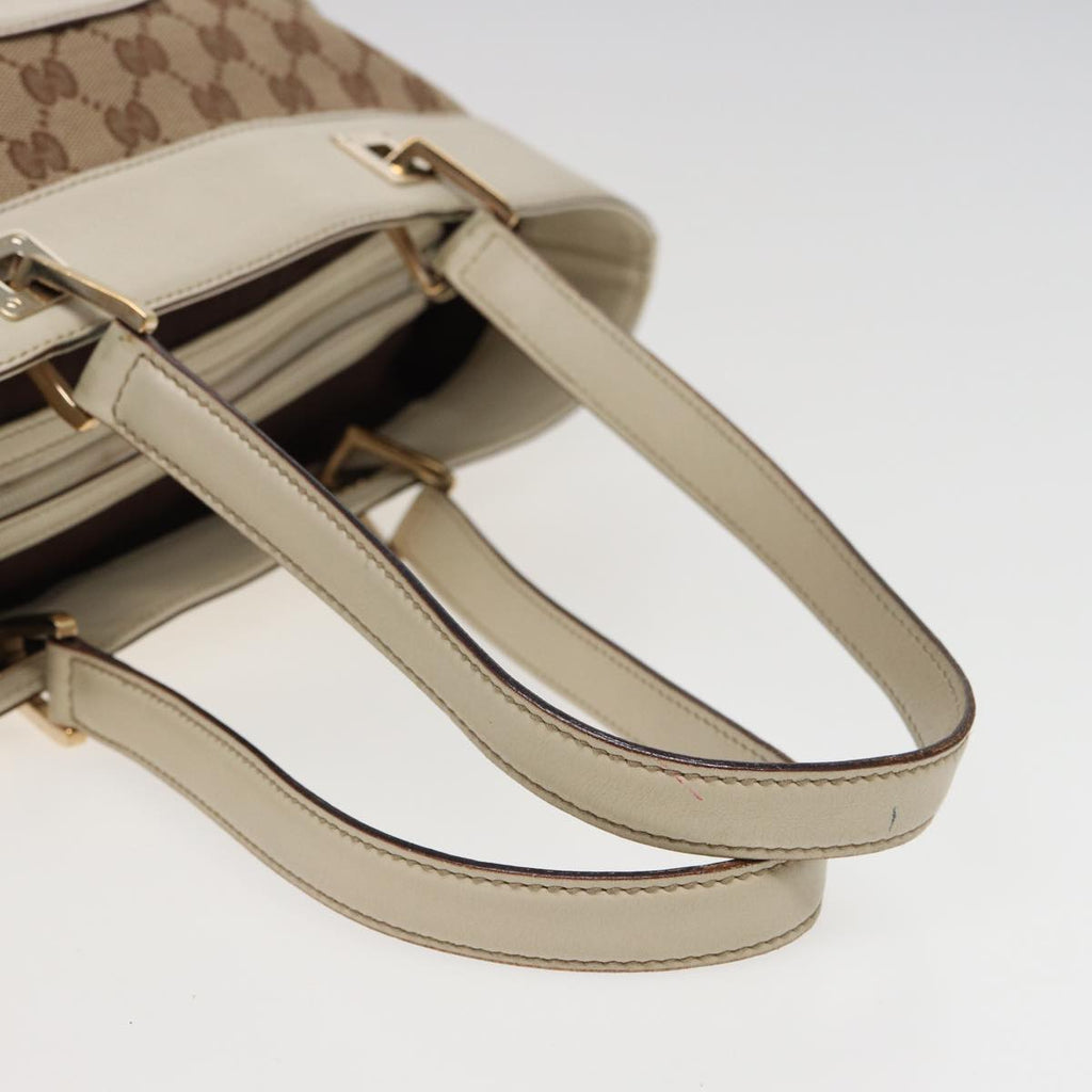 GUCCI GG Canvas Tote Bag Beige 145993 80822
