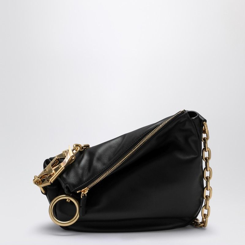 BLACK LEATHER KNIGHT BAG
