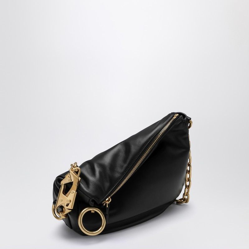 BLACK LEATHER KNIGHT BAG