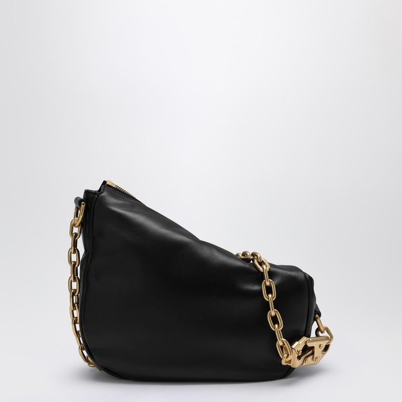 BLACK LEATHER KNIGHT BAG