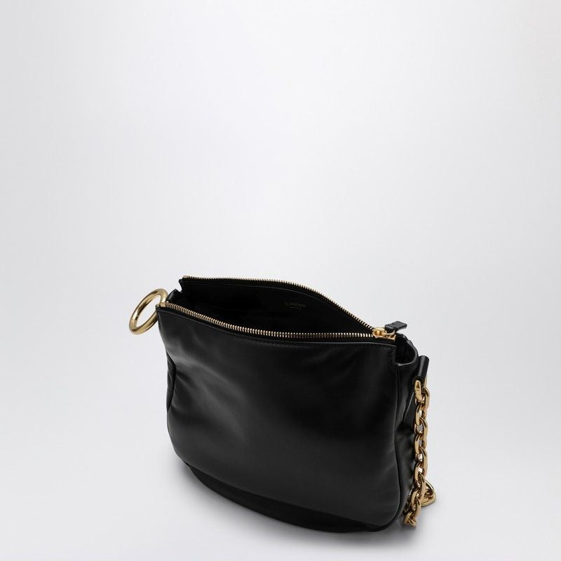 BLACK LEATHER KNIGHT BAG