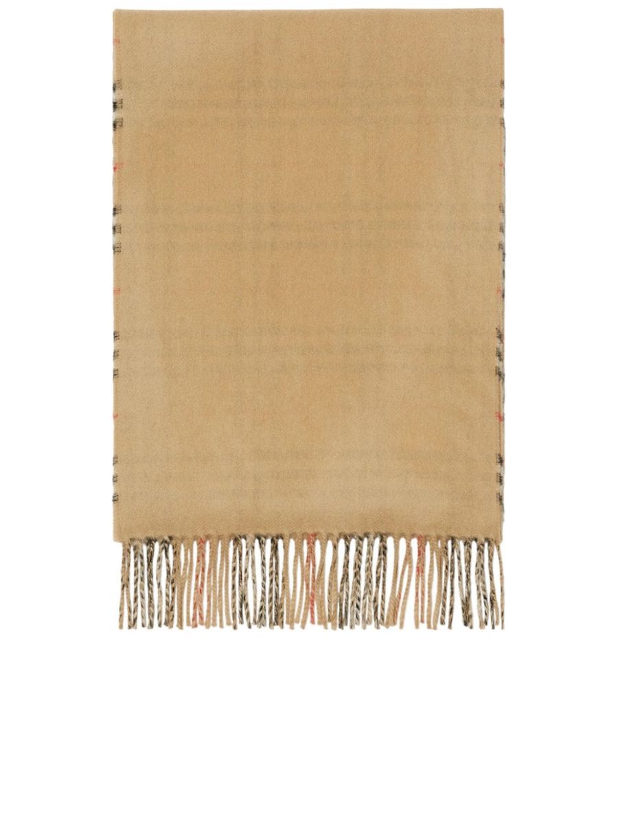 Reversible Mini Logo Cashmere Wrap