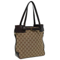 GUCCI GG Canvas Tote Bag Beige 107757 80825