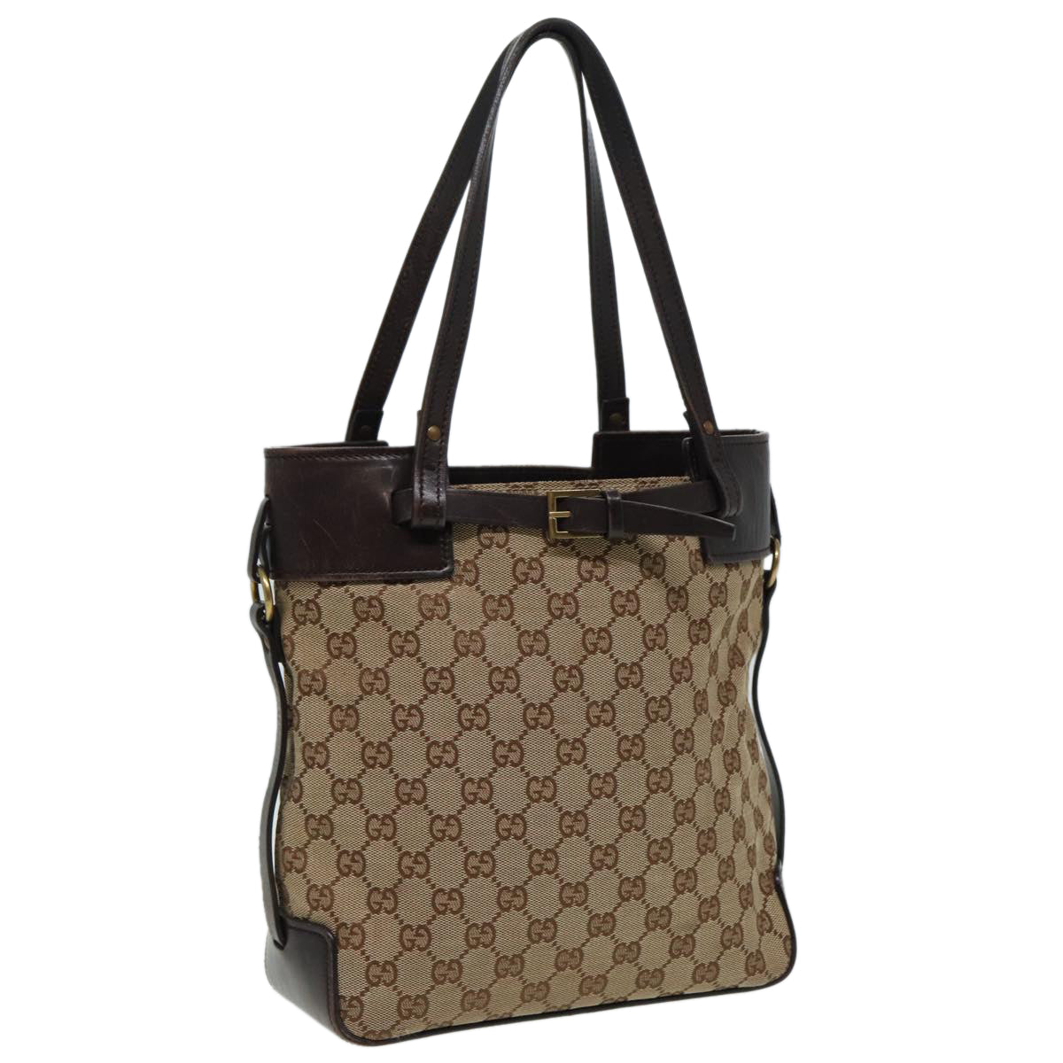 GUCCI GG Canvas Tote Bag Beige 107757 80825