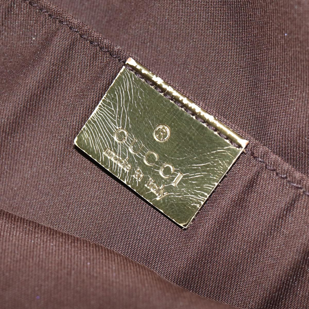 GUCCI GG Canvas Sherry Line Tote Bag Beige Pink gold 189669 80829