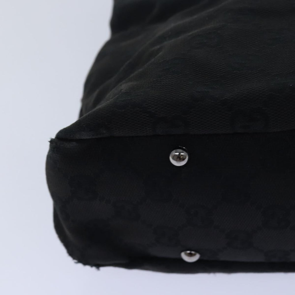 GUCCI GG Canvas Shoulder Bag Black 131329 80831