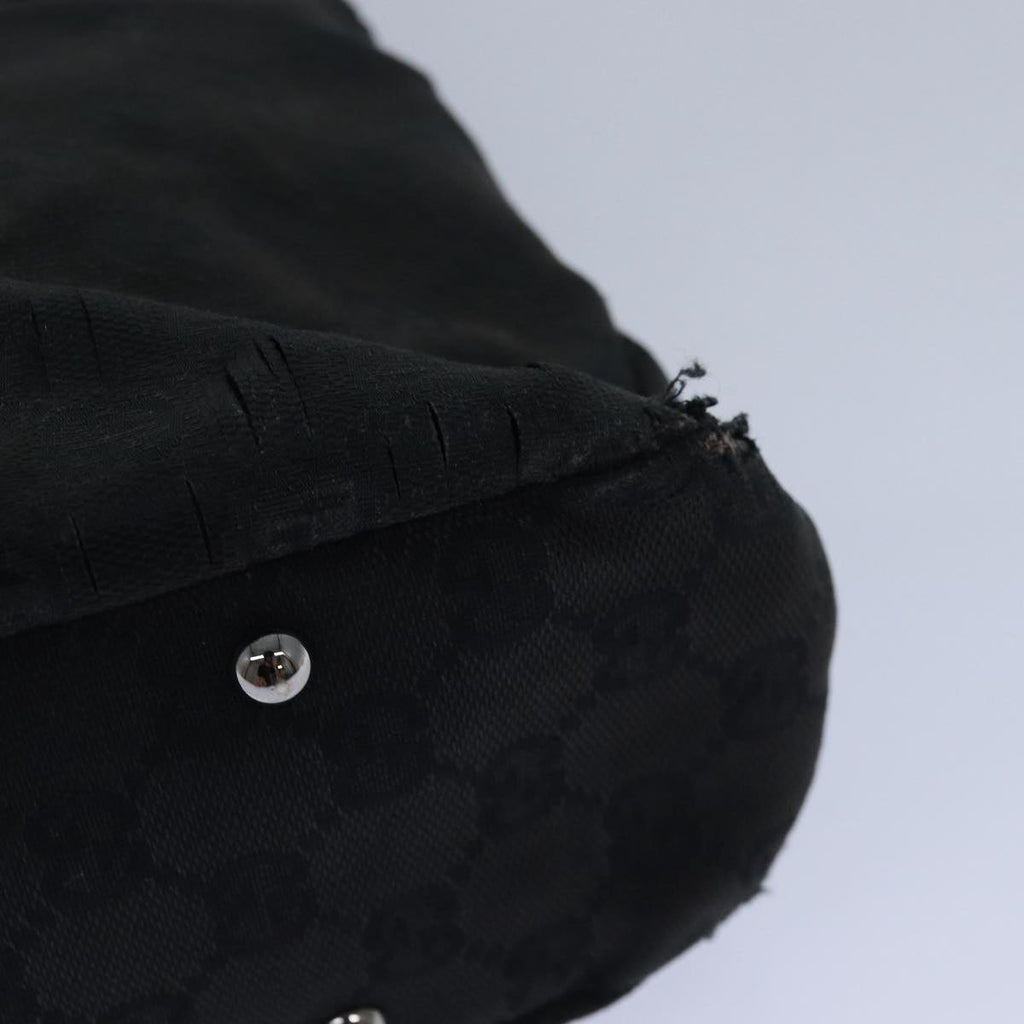 GUCCI GG Canvas Shoulder Bag Black 131329 80831