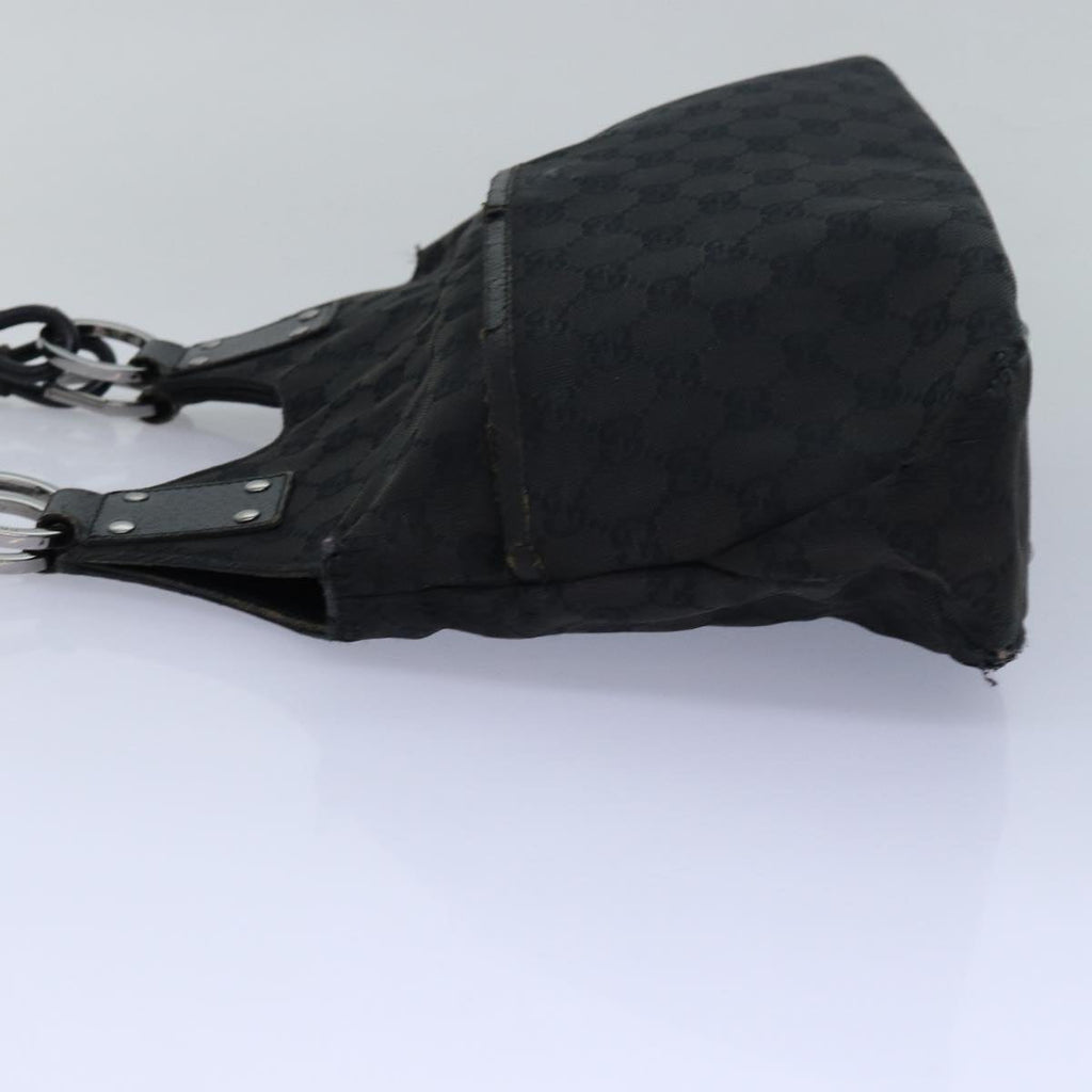 GUCCI GG Canvas Shoulder Bag Black 131329 80831