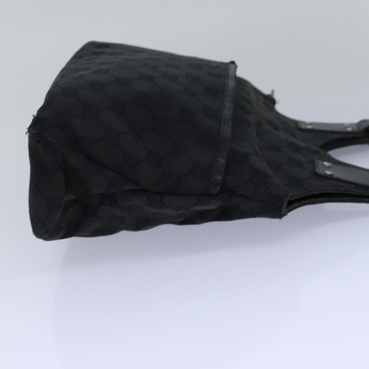 GUCCI GG Canvas Shoulder Bag Black 131329 80831