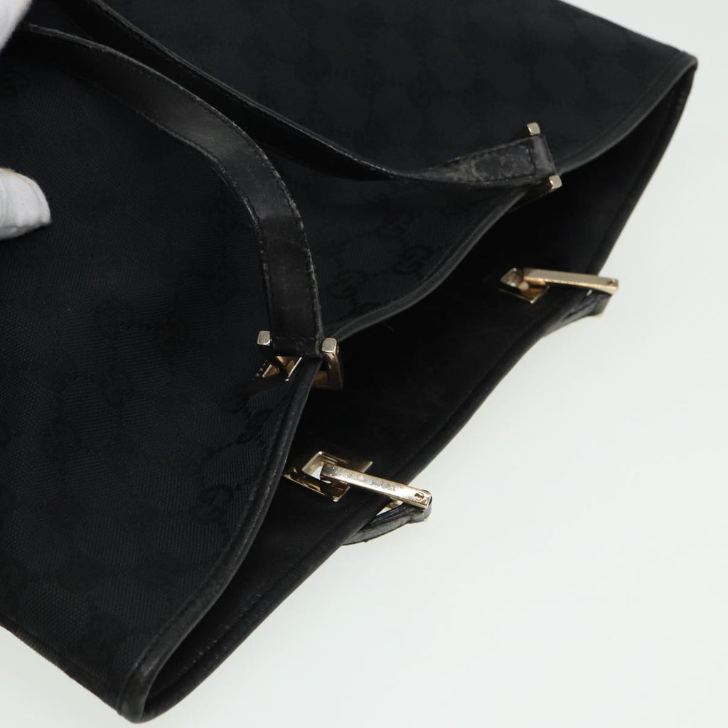 GUCCI GG Canvas Tote Bag Black 002 1098 002404 80833