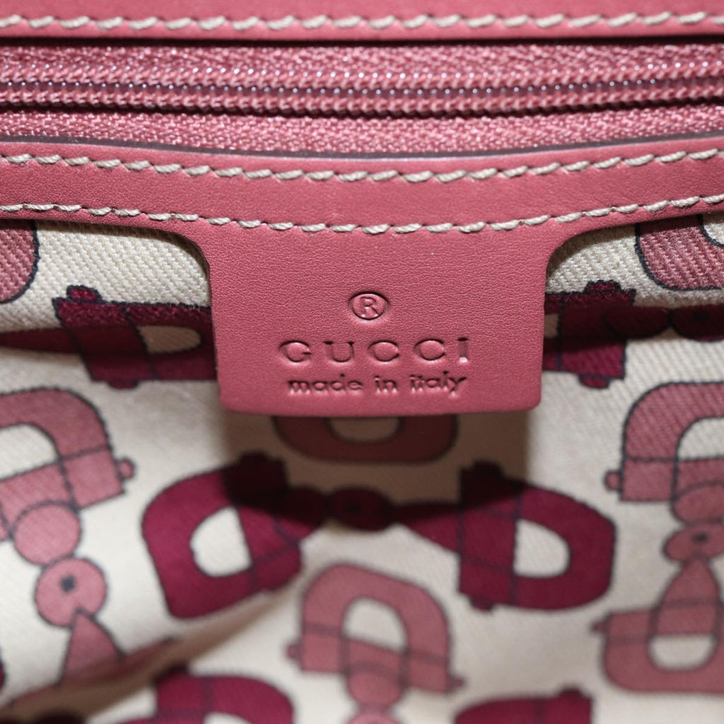 GUCCI GG Canvas Guccissima Hand Bag Pink 145993 80835