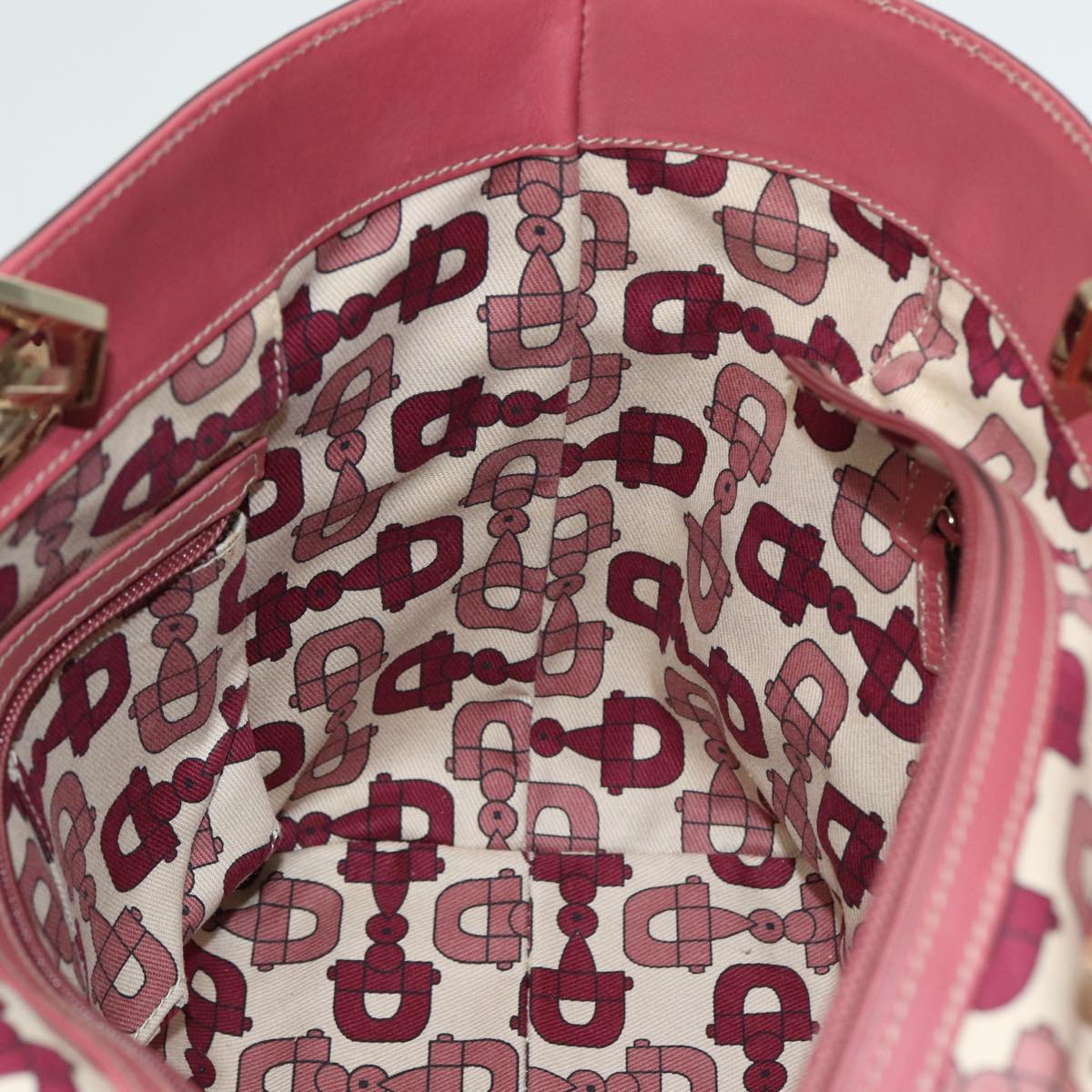 GUCCI GG Canvas Guccissima Hand Bag Pink 145993 80835