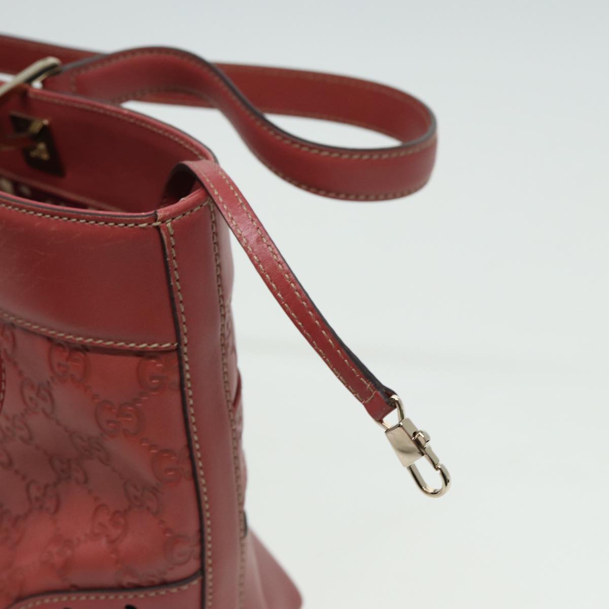 GUCCI GG Canvas Guccissima Hand Bag Pink 145993 80835